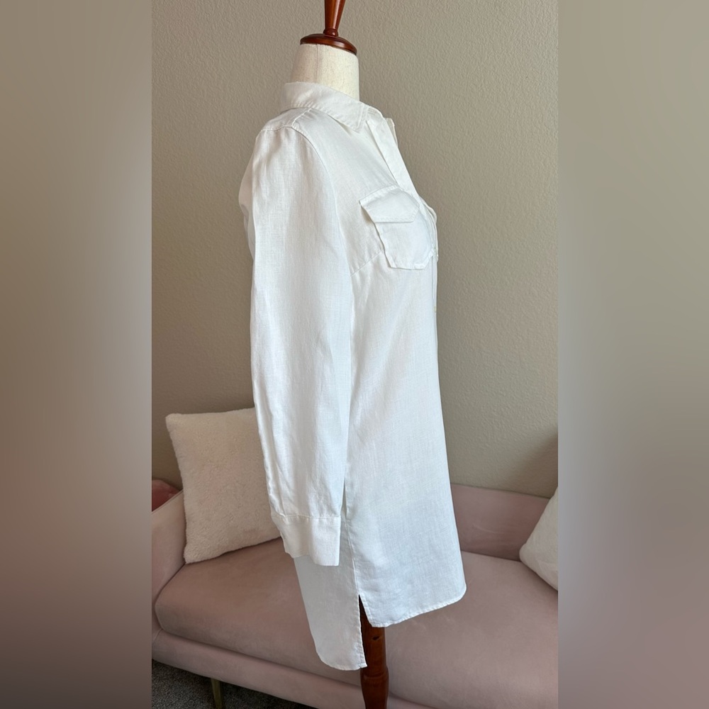 Banana Republic White Button Down Shirt - Picture 4 of 12